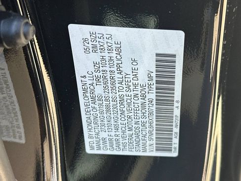 New 2026 Honda Odyssey EX-L image 33