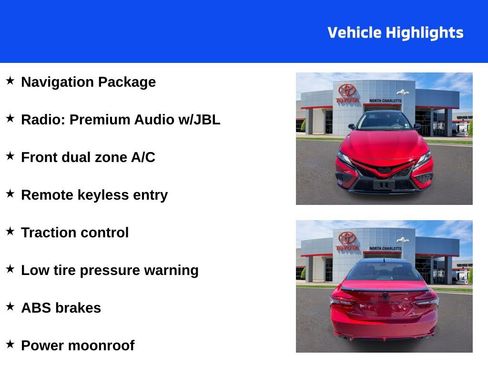 Used 2024 Toyota Camry XSE w/ Navigation Package image 4