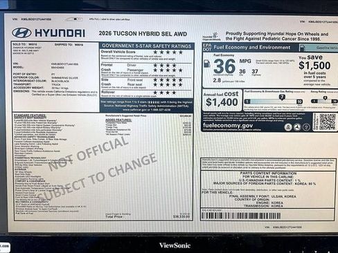 New 2026 Hyundai Tucson SEL image 18