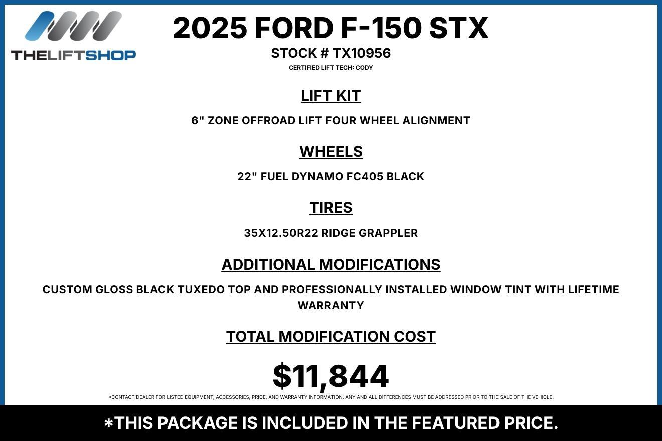 Used 2025 Ford F150 STX w/ Equipment Group 201A FX4 AWD/4WD image 3