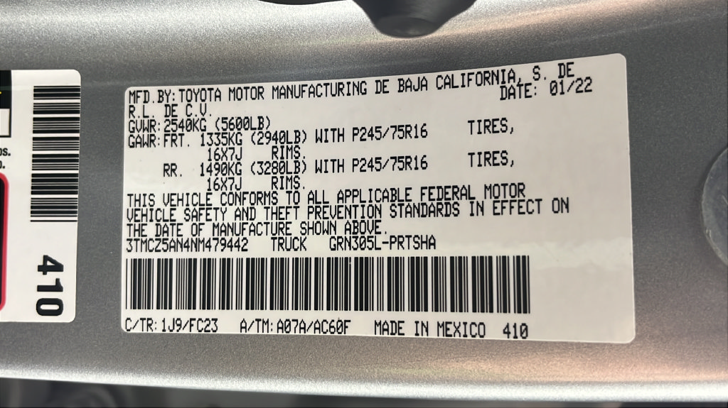 Used 2022 Toyota Tacoma SR5 AWD/4WD image 43