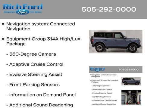 Certified 2024 Ford Bronco Outer Banks AWD/4WD image 43