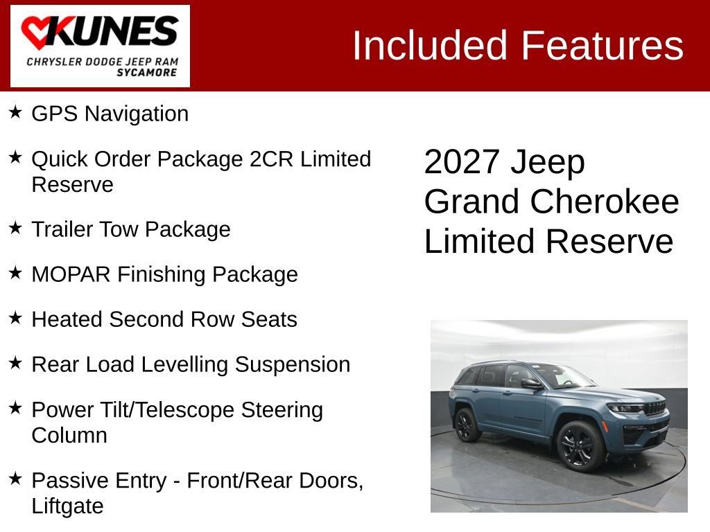 New 2027 Jeep Grand Cherokee Limited AWD/4WD image 2