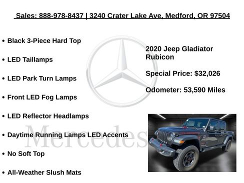 Used 2020 Jeep Gladiator Rubicon w/ LED Lighting Group image 17