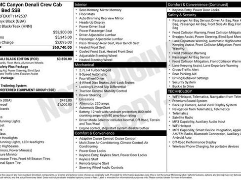 Used 2026 GMC Canyon Denali w/ LPO, Denali Black Edition AWD/4WD image 6