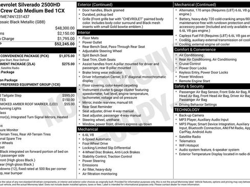 Used 2022 Chevrolet Silverado 2500 Custom w/ Custom Convenience Package AWD/4WD image 3
