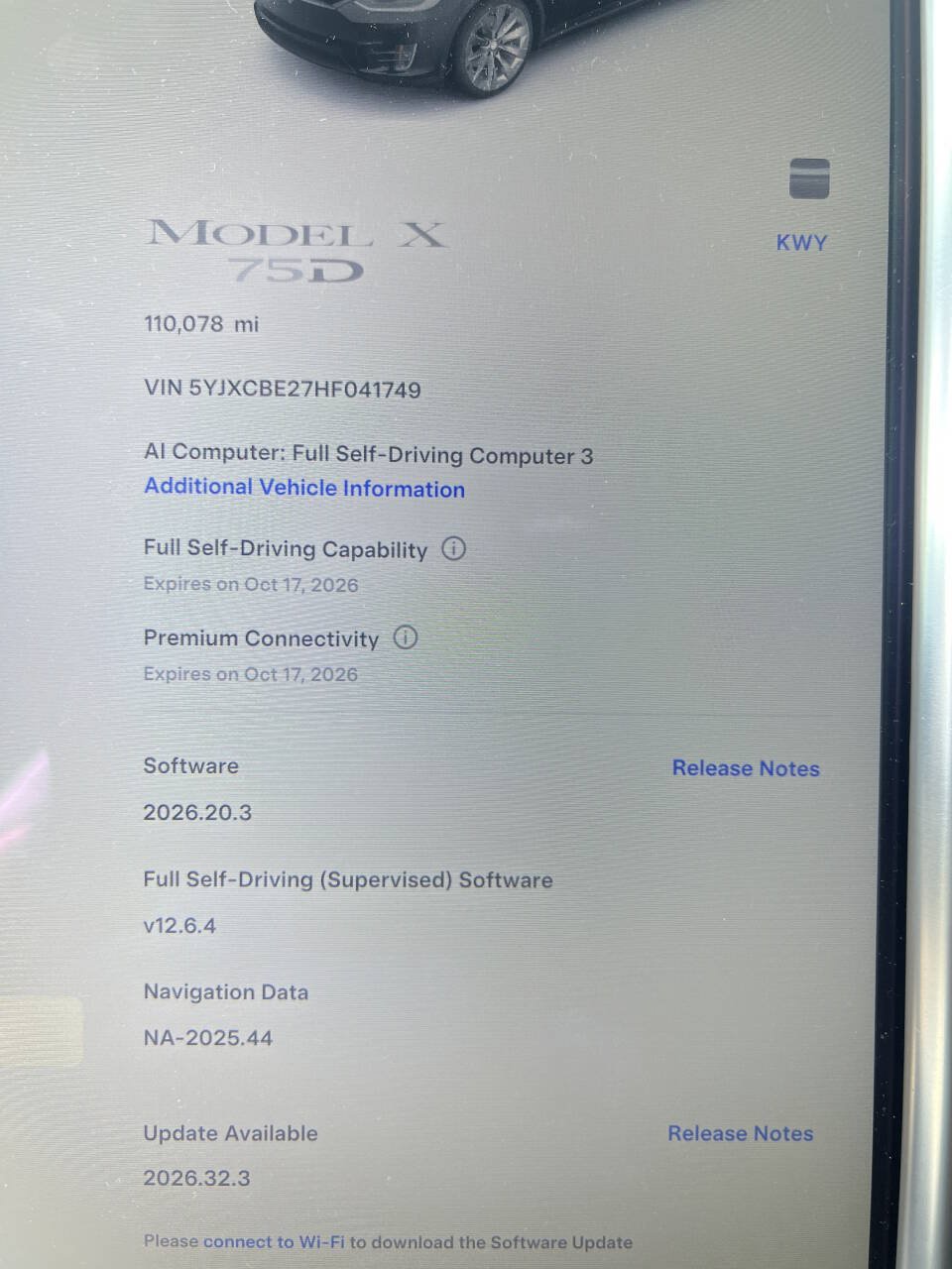 Used 2017 Tesla Model X 75D AWD/4WD image 26