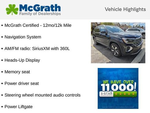 Used 2025 Volkswagen Atlas SEL AWD/4WD image 5