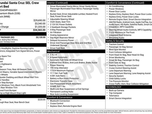 Used 2023 Hyundai Santa Cruz SEL w/ Activity Package AWD/4WD image 3