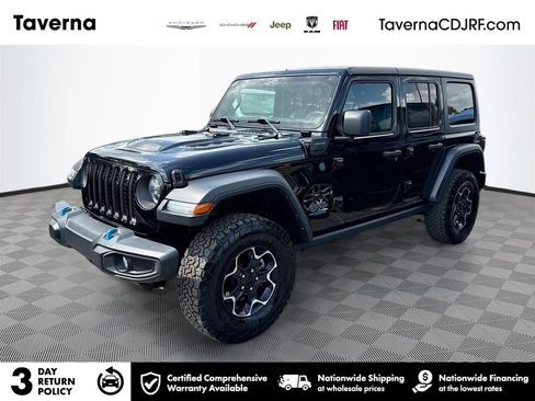 Used 2022 Jeep Wrangler Unlimited Rubicon 4xe w/ Cold Weather Group image 1
