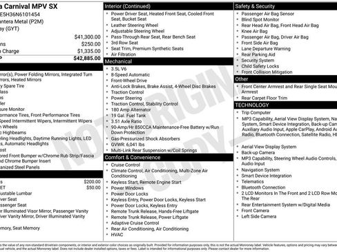 Used 2022 Kia Carnival SX FWD image 2