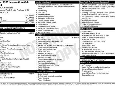 Certified 2022 RAM 1500 Laramie AWD/4WD image 7