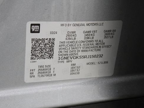 Certified 2024 Chevrolet Traverse LT w/ LPO, Floor Liner Package image 25