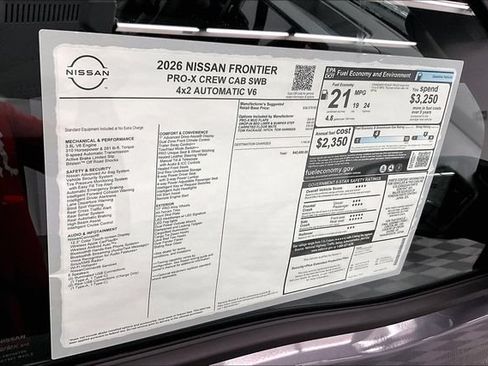 New 2026 Nissan Frontier Pro-X w/ Tow Package RWD image 41
