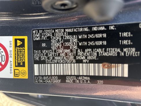 Used 2019 Toyota Highlander XLE AWD/4WD image 5