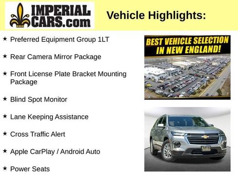 Certified 2023 Chevrolet Traverse LT w/ Rear Camera Mirror Package AWD/4WD image 3