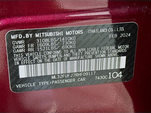 Used 2024 Mitsubishi Mirage G4 Black Edition image 40