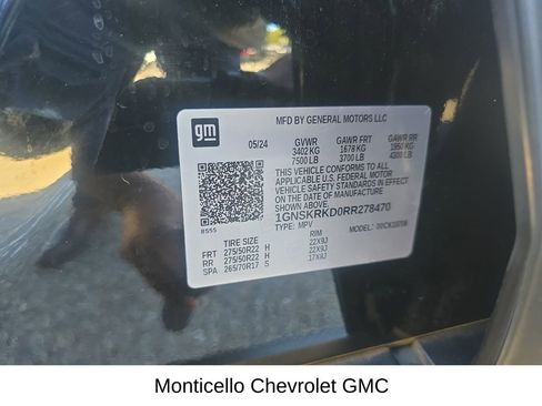 Certified 2024 Chevrolet Tahoe RST w/ Luxury Package image 59