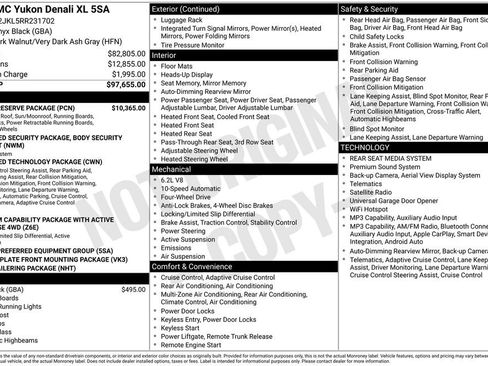 Used 2024 GMC Yukon XL Denali w/ Denali Reserve Package AWD/4WD image 42