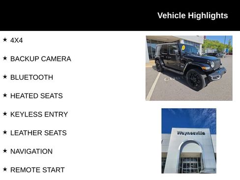 Used 2022 Jeep Wrangler Unlimited Sahara AWD/4WD image 2