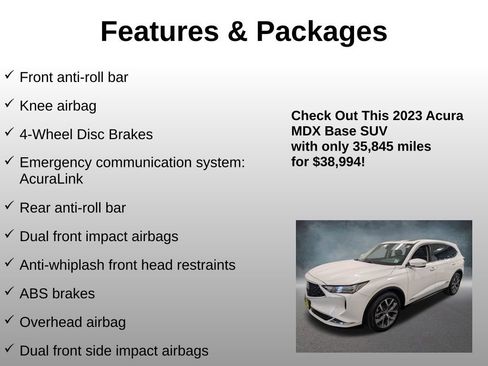 Used 2023 Acura MDX SH-AWD w/ Technology Package image 20