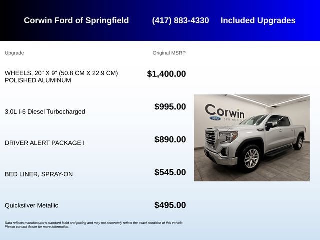 Used 2022 GMC Sierra 1500 SLT w/ Driver Alert Package I AWD/4WD image 5