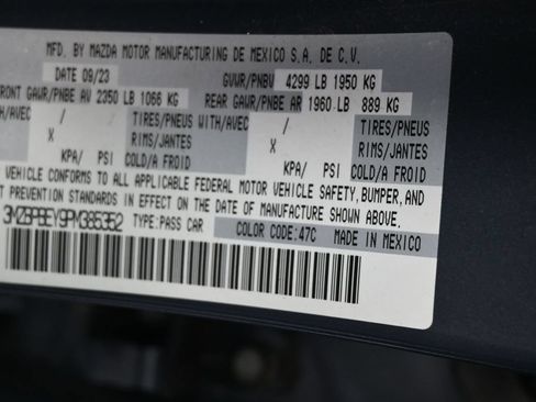 Used 2023 MAZDA MAZDA3 2.5 Turbo Sedan w/Premium Plus AWD/4WD image 9