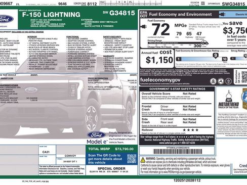 New 2025 Ford F150 Lightning Flash image 8