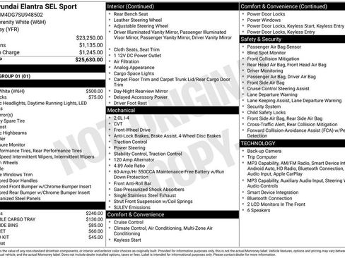 Certified 2025 Hyundai Elantra Sport FWD image 31