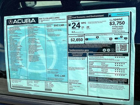 Used 2025 Acura TLX SH-AWD w/ A-SPEC Pkg image 28