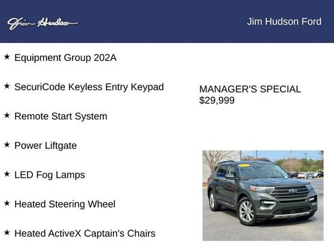 Certified 2023 Ford Explorer XLT w/ Equipment Group 202A RWD image 12