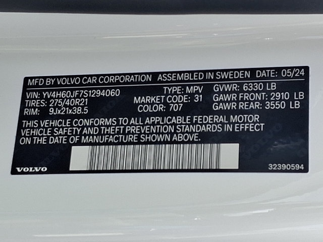Used 2025 Volvo XC90 T8 Ultra w/ Lounge Package AWD/4WD image 27