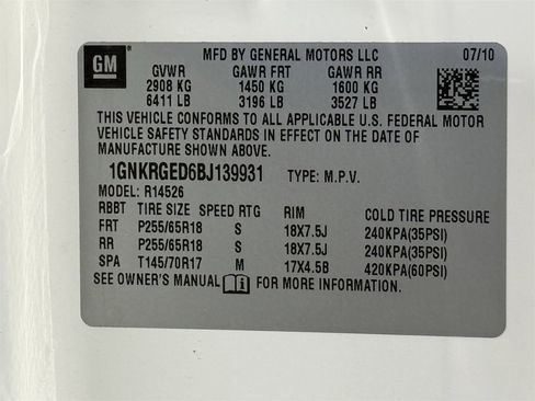 Used 2011 Chevrolet Traverse LT w/ Personal Connectivity Package image 26