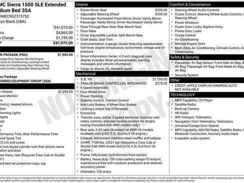 Used 2016 GMC Sierra 1500 SLE w/ SLE Value Package AWD/4WD image 15