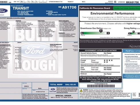 Used 2021 Ford Transit 350 148 High Roof Extended image 2