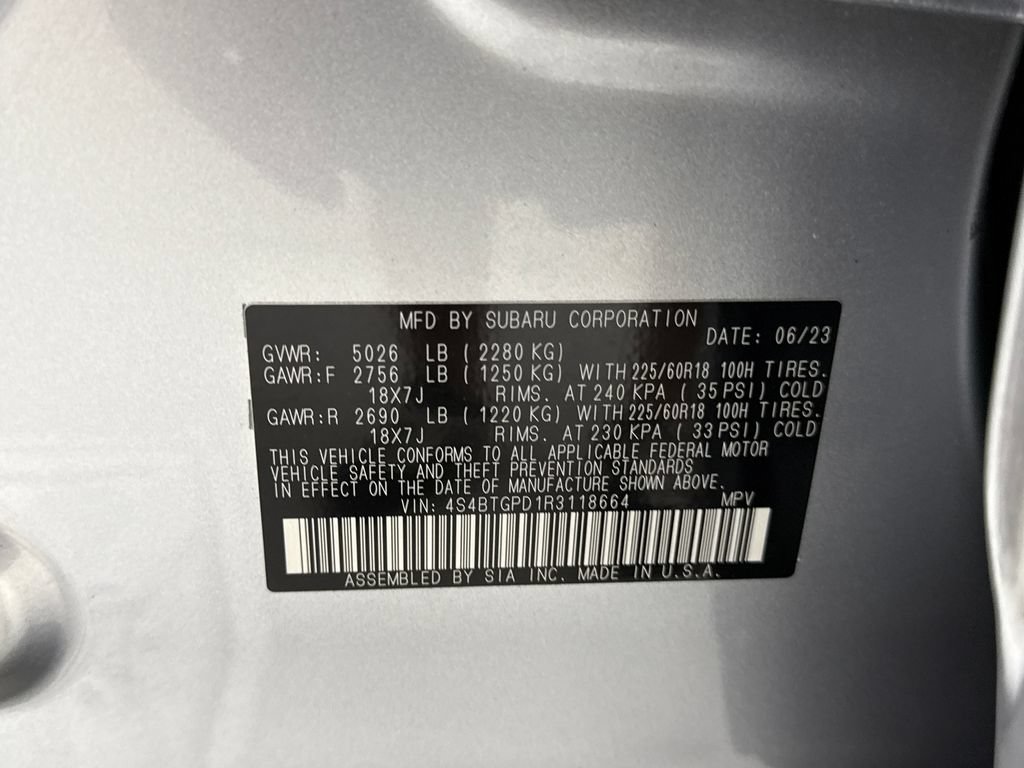 Certified 2024 Subaru Outback Touring XT AWD/4WD image 31