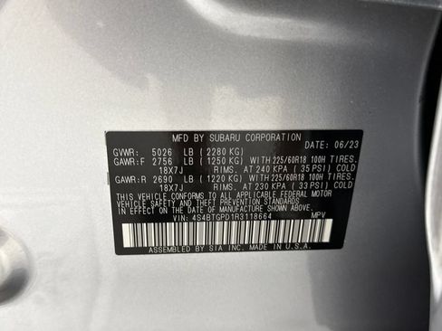Certified 2024 Subaru Outback Touring XT AWD/4WD image 31