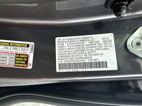 New 2026 Honda Odyssey EX-L image 35