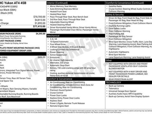 Used 2023 GMC Yukon AT4 w/ AT4 Premium Package AWD/4WD image 3