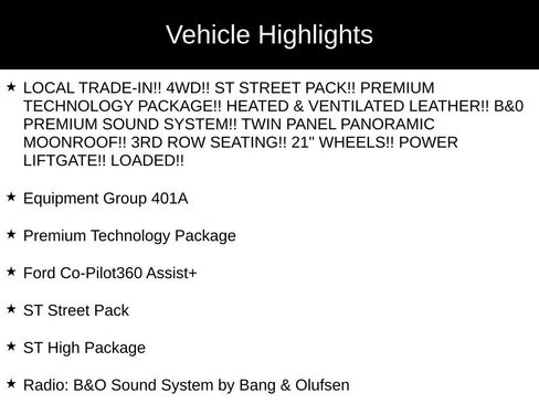 Used 2021 Ford Explorer ST w/ Equipment Group 401A image 38