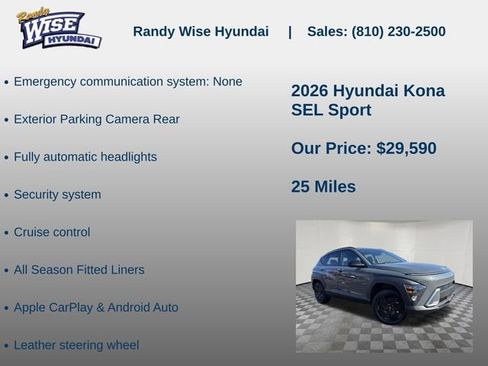 New 2026 Hyundai Kona SEL Sport AWD/4WD image 10