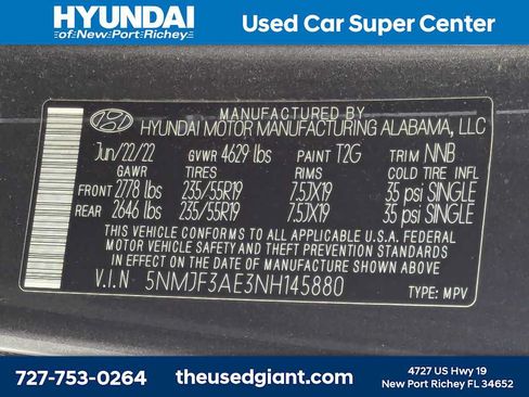 Certified 2022 Hyundai Tucson SEL w/ Convenience Package FWD image 37