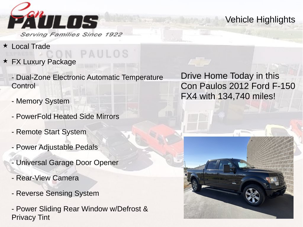 Used 2012 Ford F150 FX4 w/ FX Luxury Pkg AWD/4WD image 7