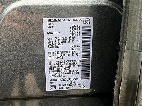 Used 2024 Nissan Pathfinder Platinum w/ Cargo Package image 35