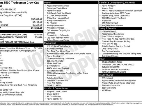 New 2026 RAM 3500 Tradesman w/ Chrome Appearance Group A AWD/4WD image 22