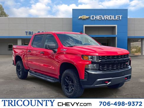 Used 2021 Chevrolet Silverado 1500 Custom Trail Boss w/ LPO, Dark Essentials Package AWD/4WD image 1