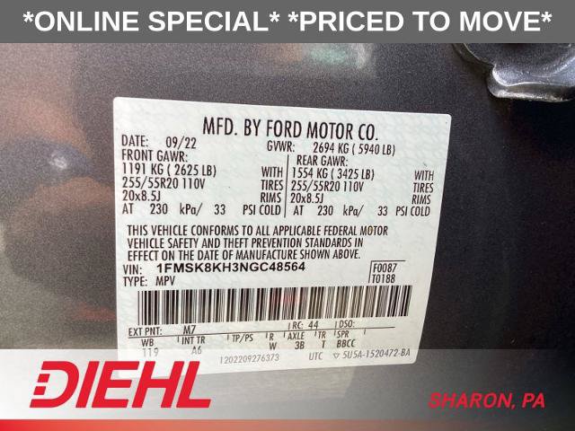 Certified 2022 Ford Explorer ST-Line w/ Class IV Trailer Tow Package AWD/4WD image 23