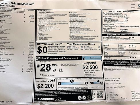 New 2026 BMW X1 xDrive28i w/ Technology Package AWD/4WD image 19