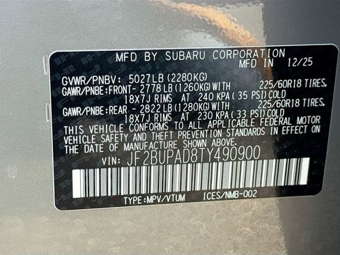 New 2026 Subaru Outback Premium AWD/4WD image 41
