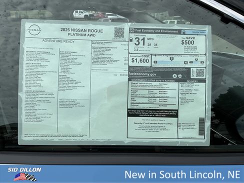 New 2026 Nissan Rogue Platinum w/ Platinum Premium Package image 13